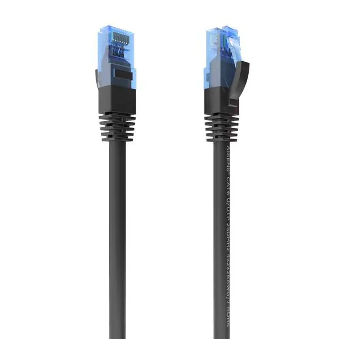 Aisens Cable de Red Latiguillo RJ45 Cat.6 UTP AWG26 CCA - 5.0m - Color Negro 1