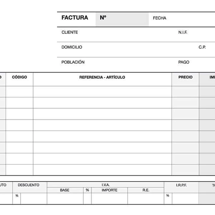 Apli Talonario Factura 1/8 Apaisado Duplicado A-67 - Papel Autocopiativo - 50 Juegos por Talonario - Numeracion Secuencial - Blanco y Amarillo 1