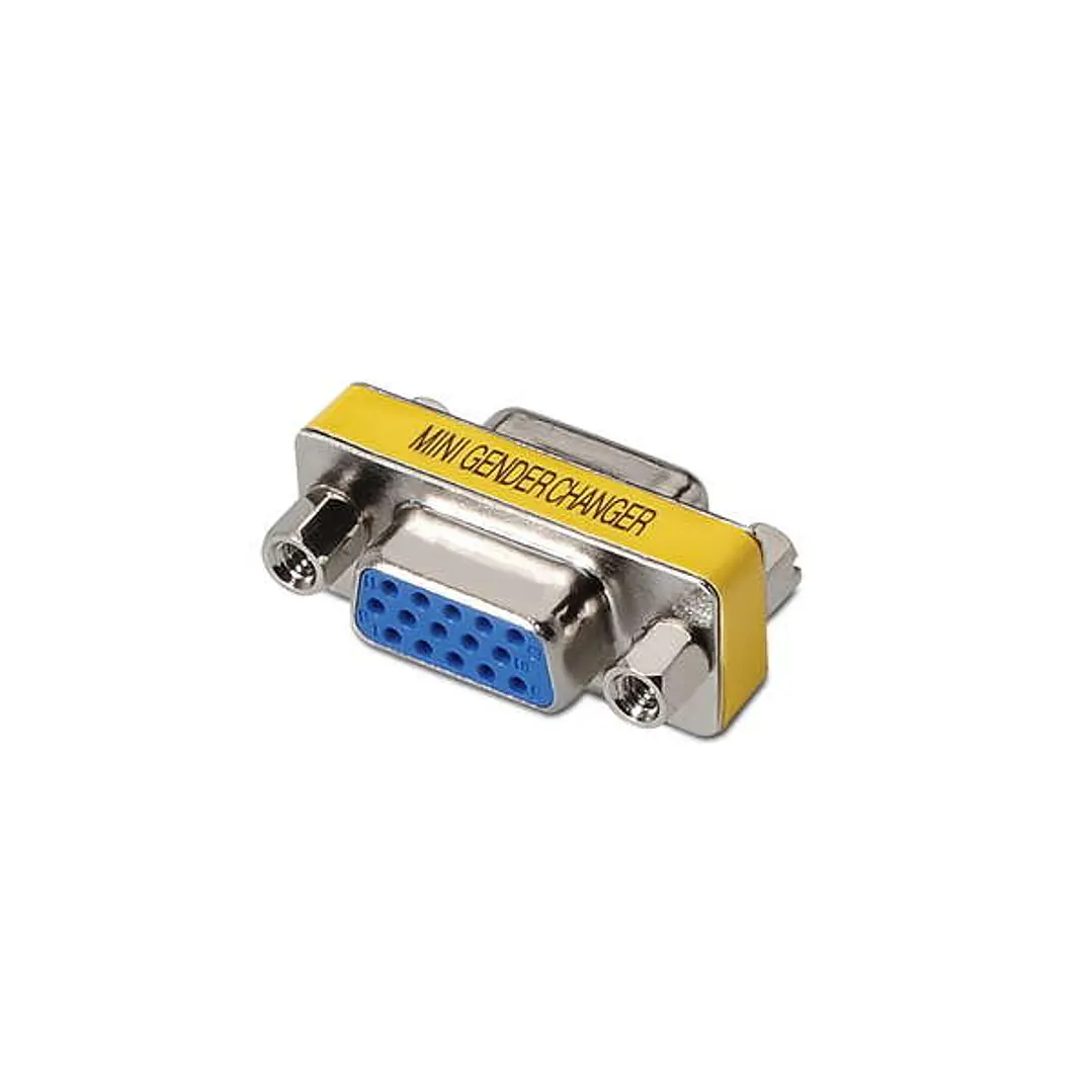Aisens Adaptador SVGA - HDB15/H-HDB15/H - Color Amarillo 1