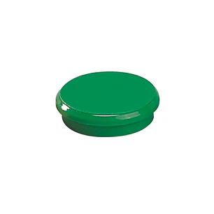 Dahle 95524 Pack de 10 Imanes para Pizarra Blanca - Diametro de 24mm - Color Verde
