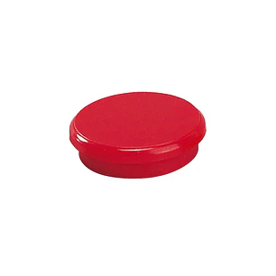 Dahle 95524 Pack de 10 Imanes para Pizarra Blanca - Diametro de 24mm - Color Rojo