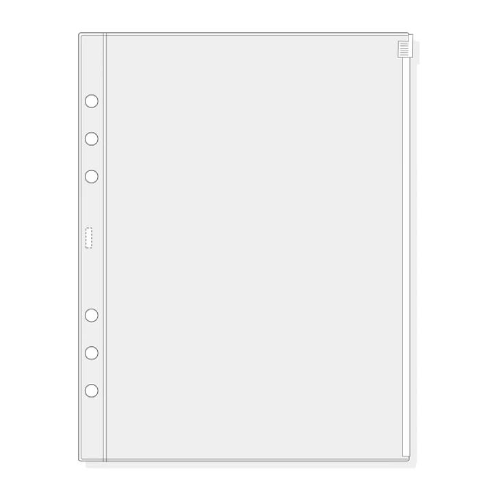 Finocam R1071 Funda para Agendas Open - Cierre de Cremallera - Formato 1000 - 167x2x217mm - PVC - Color Gris Claro 1