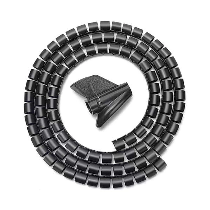 Aisens Organizador De Cable En Espiral 25mm - 1.0m - Color Negro 1