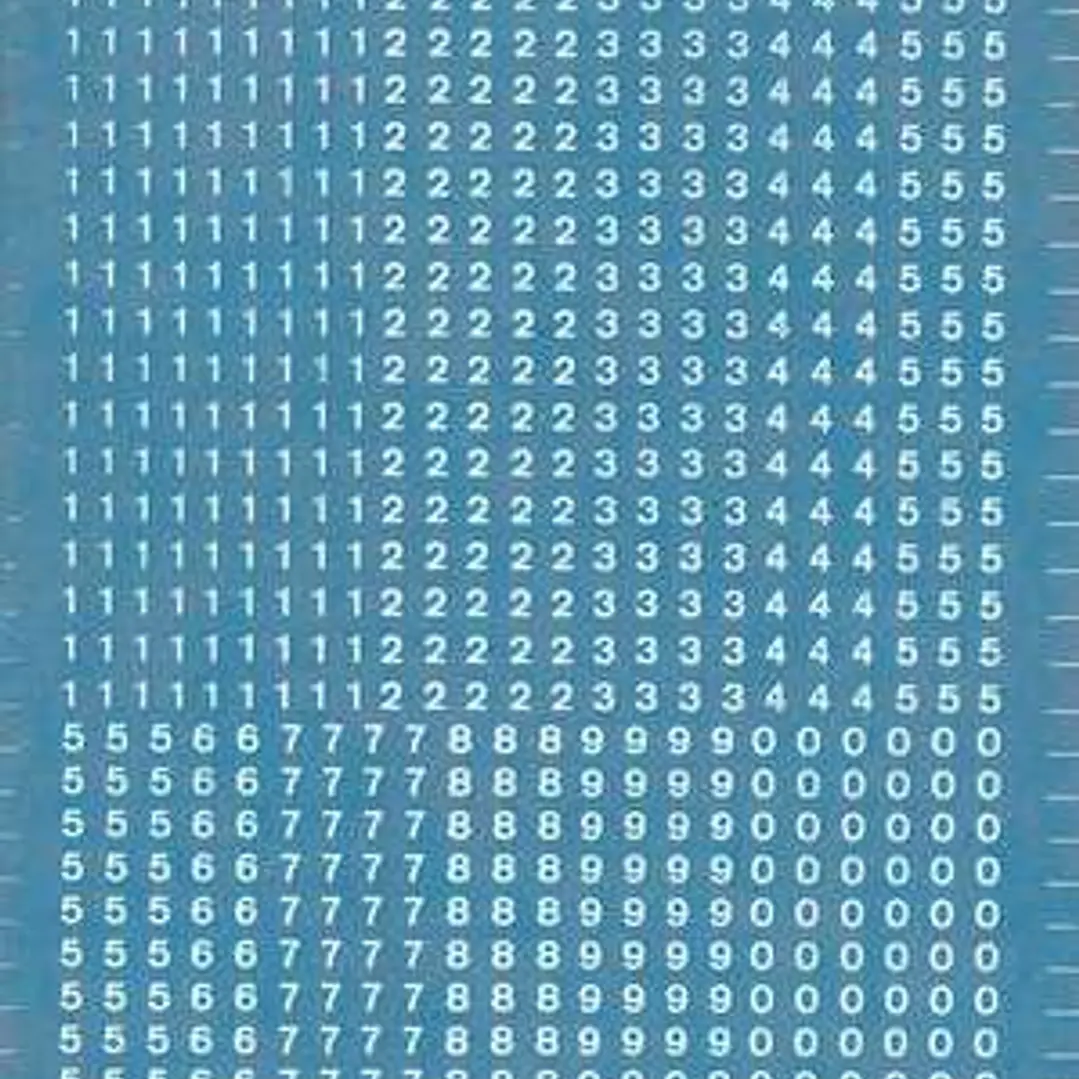 Apli Numeros Transferibles - 2.5mm - Facil Aplicacion - Resistentes al Agua - Blancos - 952 Caracteres 1