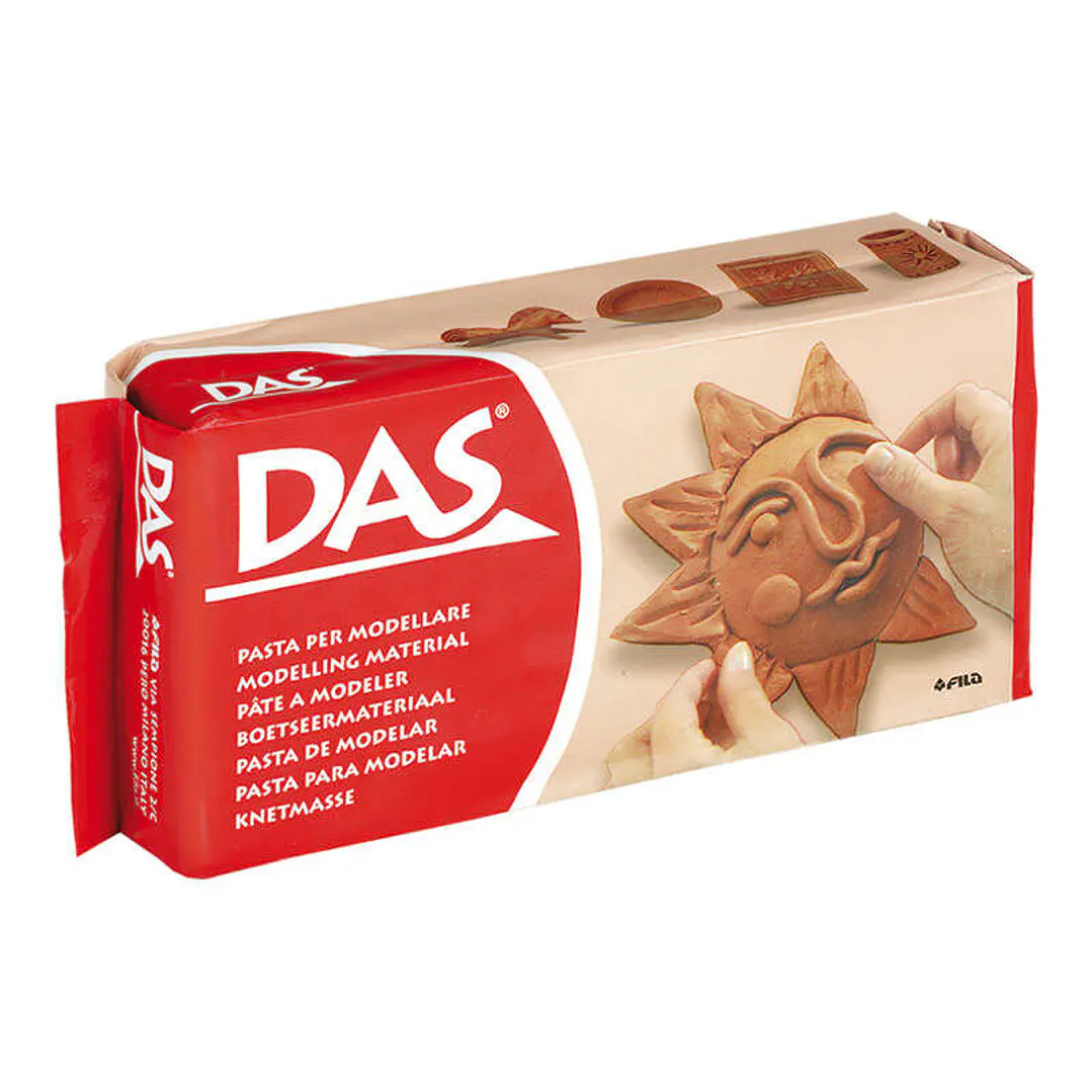 Das Pasta para Modelar 500gr - Facil de Trabajar - Seca al Aire - Color Terracota 1