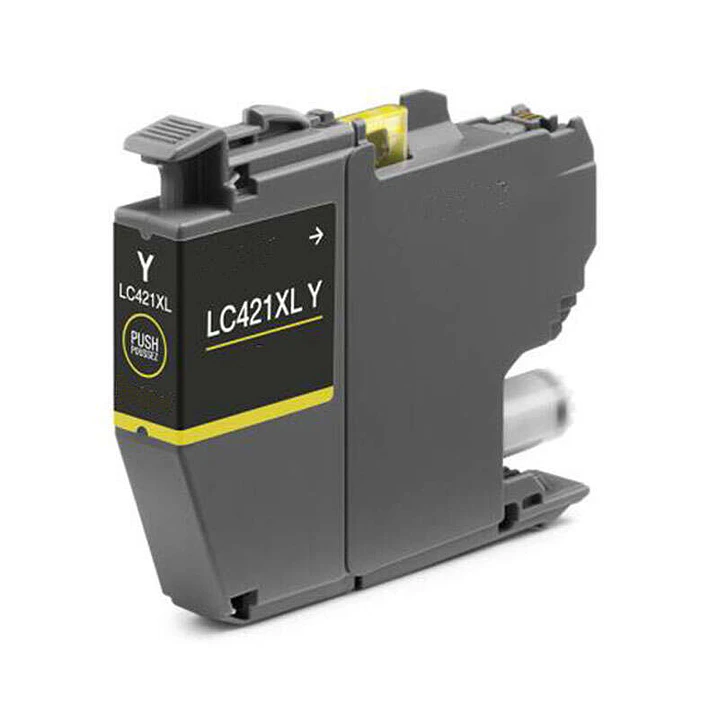 Brother LC421XL Amarillo Cartucho de Tinta Generico - Reemplaza LC421XLY 1