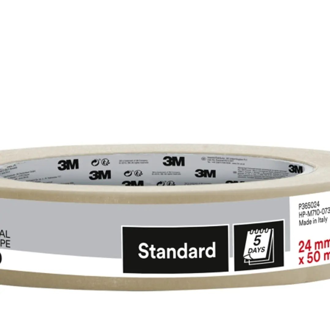 3M Cinta de Enmascarar Profesional - 24mm x 50m - Color Blanco 1