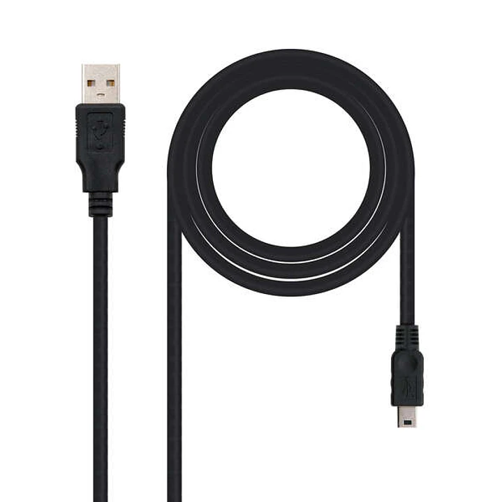 Nanocable Cable USB-A 2.0 Macho a Mini-USB Macho 1m 1
