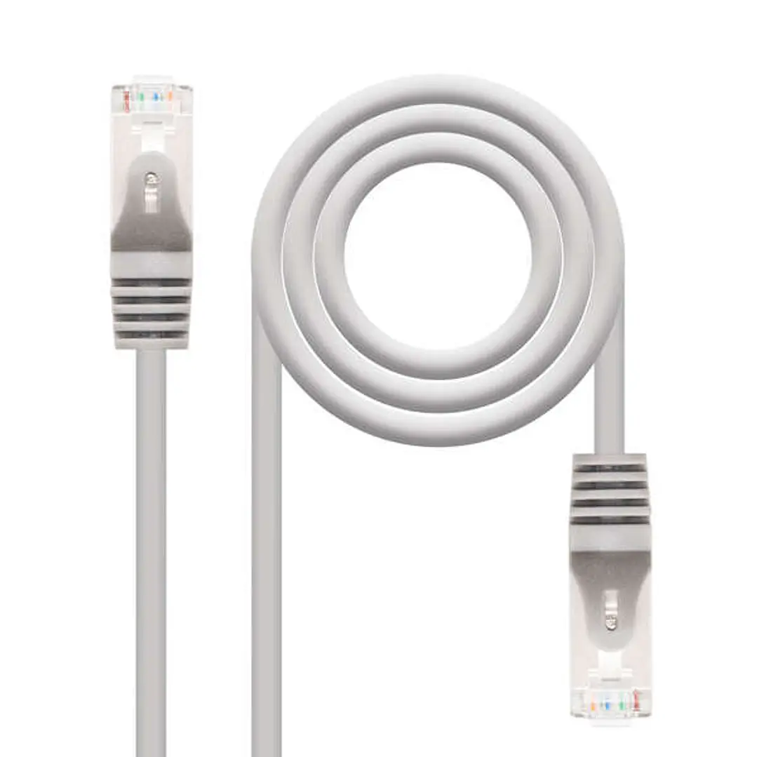 Nanocable Cable de Red Latiguillo RJ45 Cat.6 FTP AWG24 3m - Color Gris 1