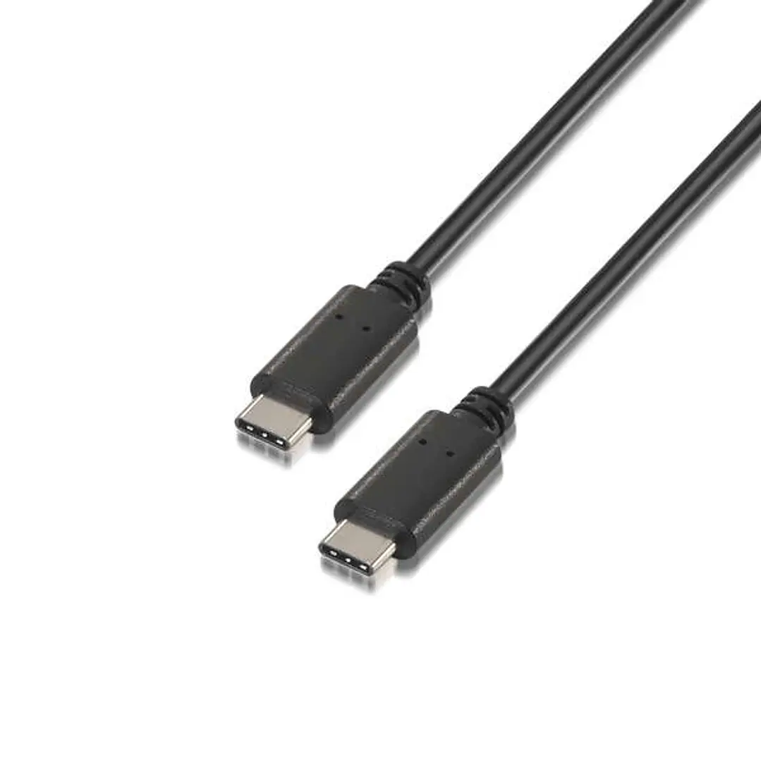 Aisens Cable USB 2.0 3A - Tipo USB-C/M-USB-C/M - 1.0m - Color Negro 1