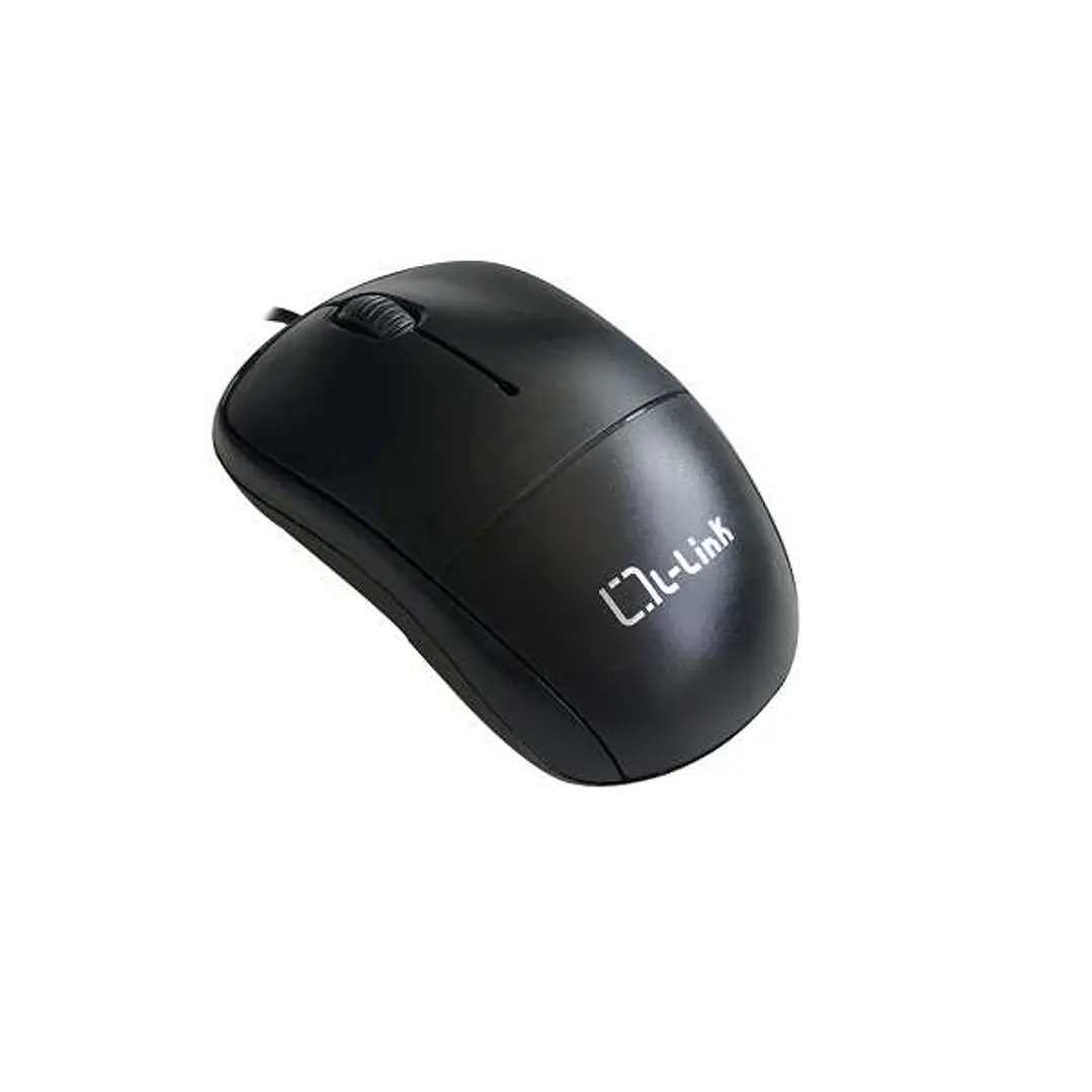 L-Link LL-2080-N Raton Optico USB Negro 1.2m 1