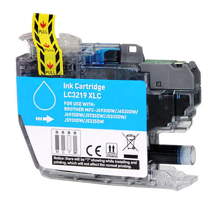 Brother LC3219XL Cyan Cartucho de Tinta Generico - Reemplaza LC3219XLC 1