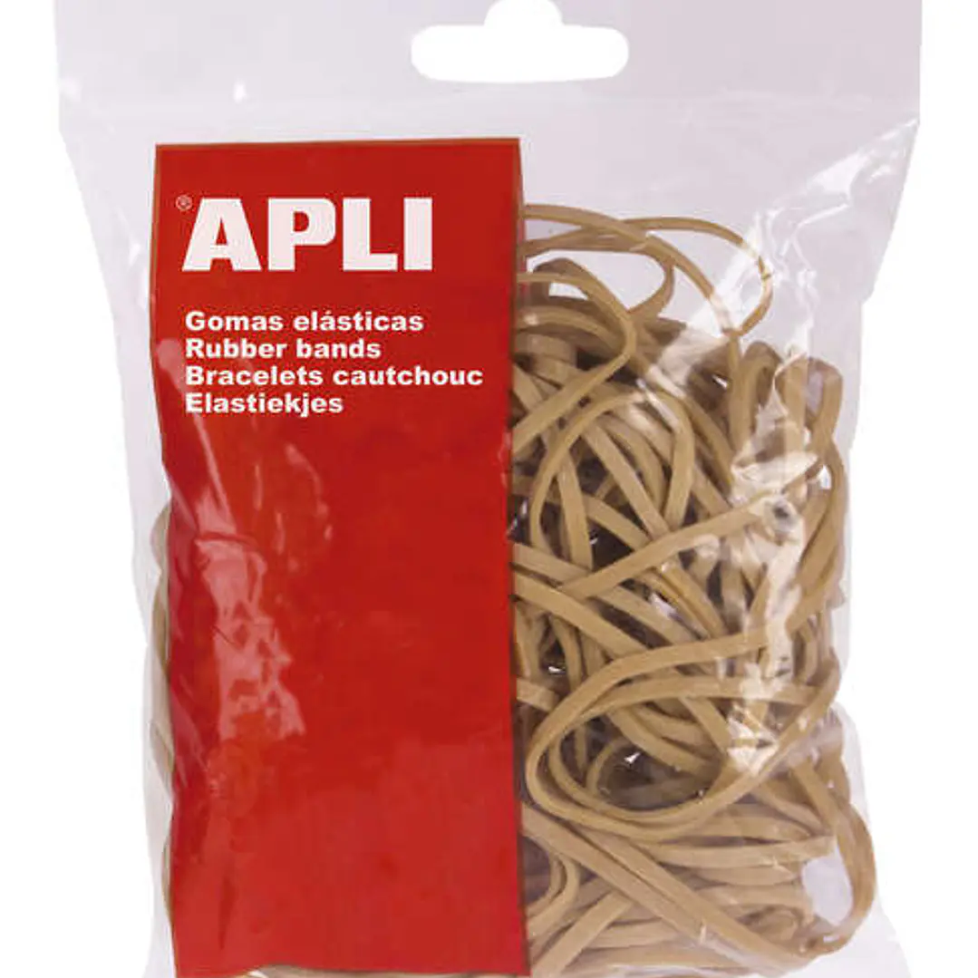 Apli Gomas Elasticas Ø 80 x 5mm - Gran Elasticidad y Resistencia - 100g de Contenido - 70% de Caucho Natural 1