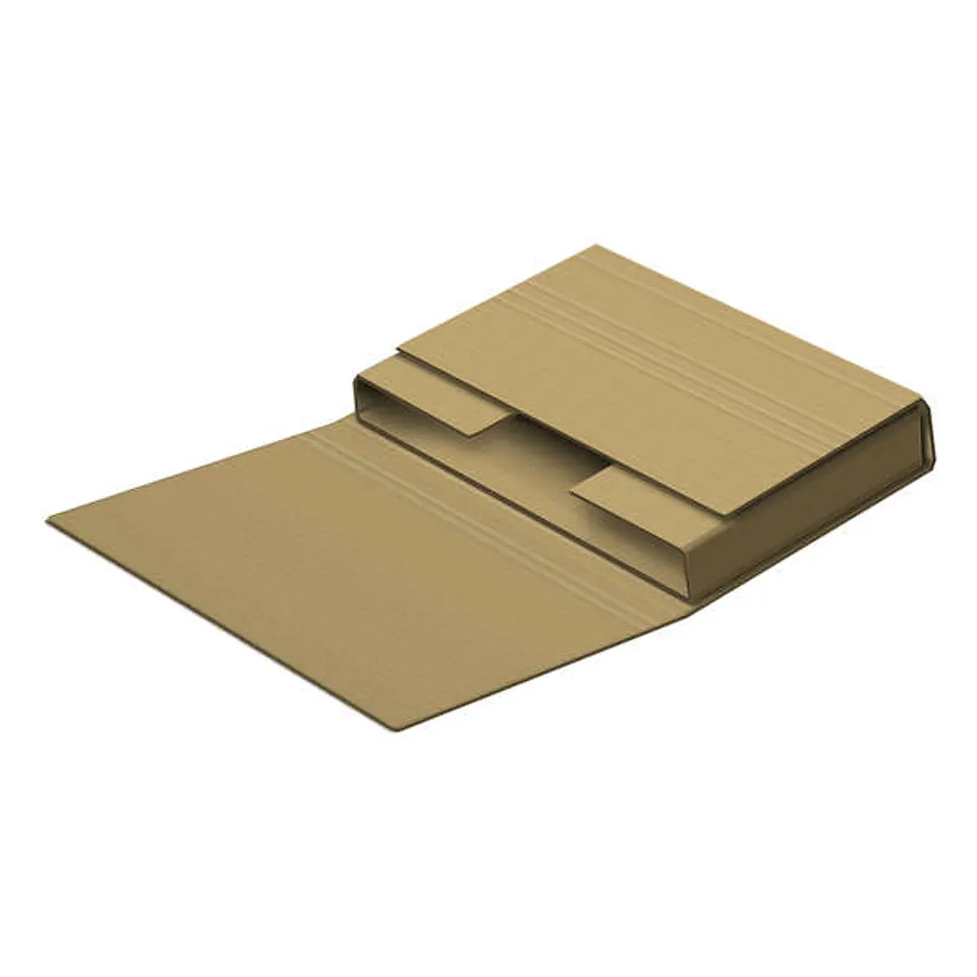 Dohe Estuches de Envio Automontables de Embalaje - Carton Marron de Canal - Solapas Ajustables - Multiples Pliegues - Facilita Adaptar Tamaño Del Obje 1
