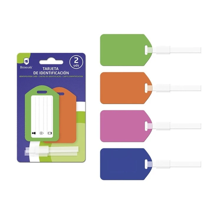 Bismark Pack con 2 Tarjetas Identificativas - 4 Colores Aleatorios 1