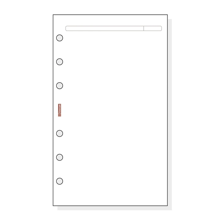Finocam R442 Recambio para Agendas Open - Liso - Formato 400 - 91x5x152mm - Color Blanco 1
