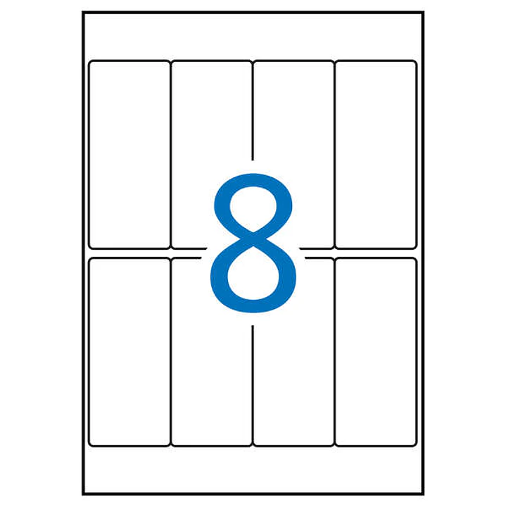 Apli Etiquetas A5 Blancas 36.0 x 82.0mm 15 Hojas 1