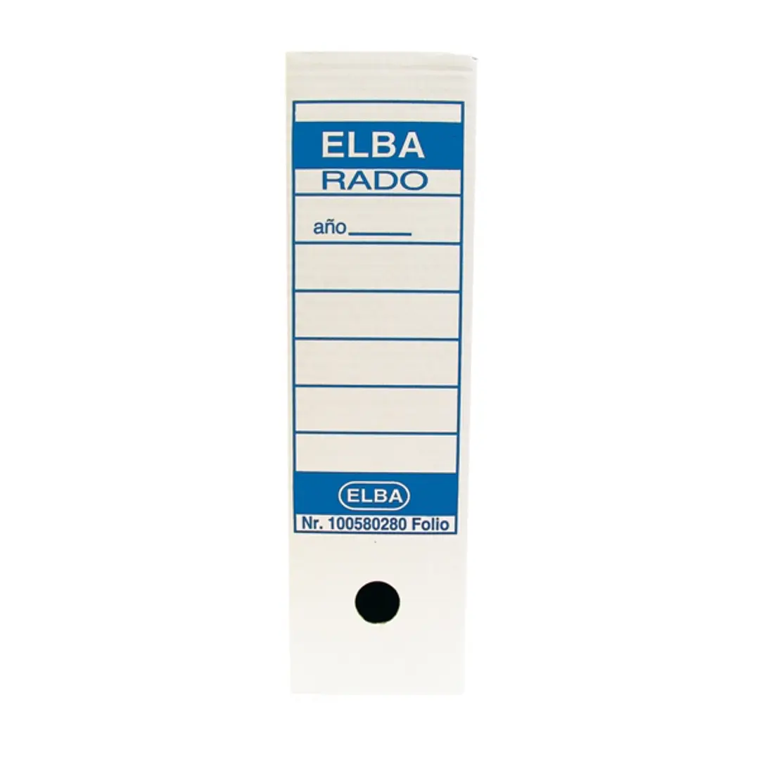 Elba Caja de Archivo Definitivo Folio Prolongado - Resistente y Duradera - Ideal para Organizar Documentos - Diseño Elegante y Funcional - Color Blanc 1