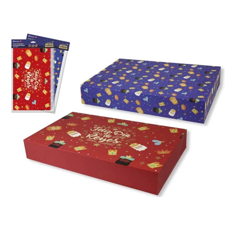 Bismark Caja Plegable Reyes Magos - Medidas 28.5x49x3cm - 2 Diseños Diferentes Aleatorios 1