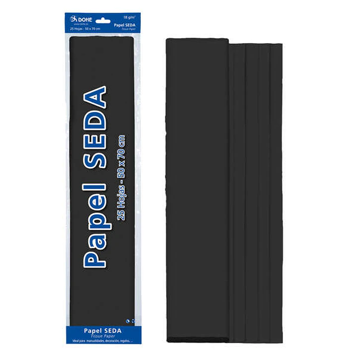 Dohe Papel Seda de 18g - 50x70cm - Ideal para Manualidades y Decoracion - Se Sirve en Bolsas de 25 Hojas 1