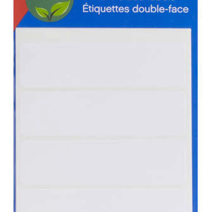 Apli Pack de 50 Etiquetas 20x75mm - 5 Hojas con 5 Etiquetas por cada Lado - Adhesivo Permanente - Menos Residuos - Color Blanco 1
