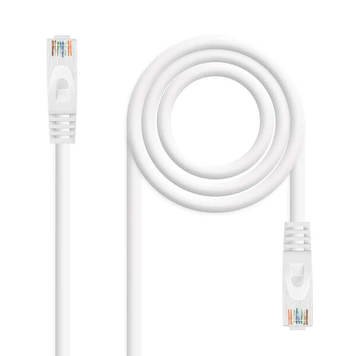 Nanocable Cable de Red Latiguillo RJ45 LSZH Cat.6a UTP AWG24 1m - Color Blanco 1
