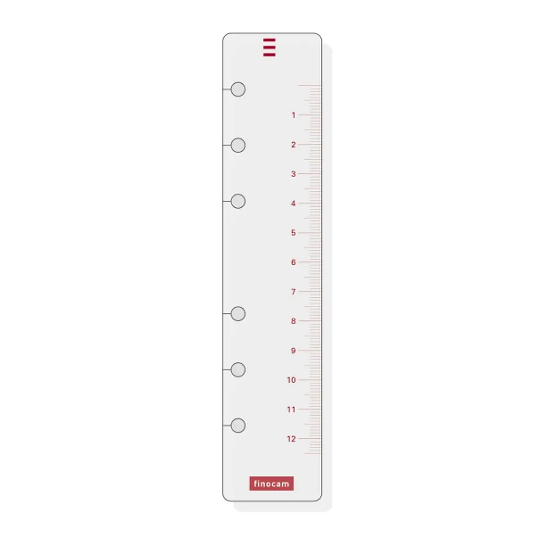 Finocam R460 Regla para Agendas Open - Formato 400 - 30x152mm - Color Blanco 1