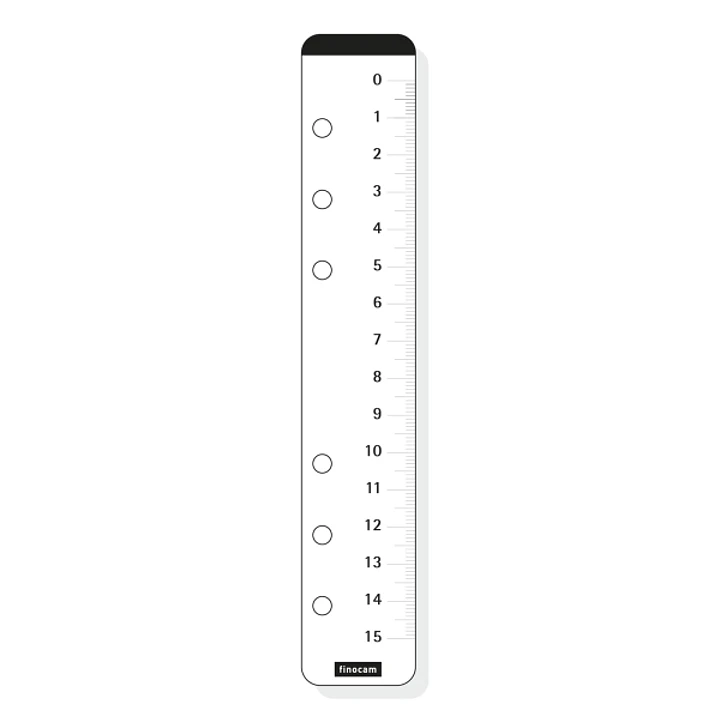 Finocam C960 Regla para Agendas Classic - Formato 609 - 35x180mm - Color Blanco 1