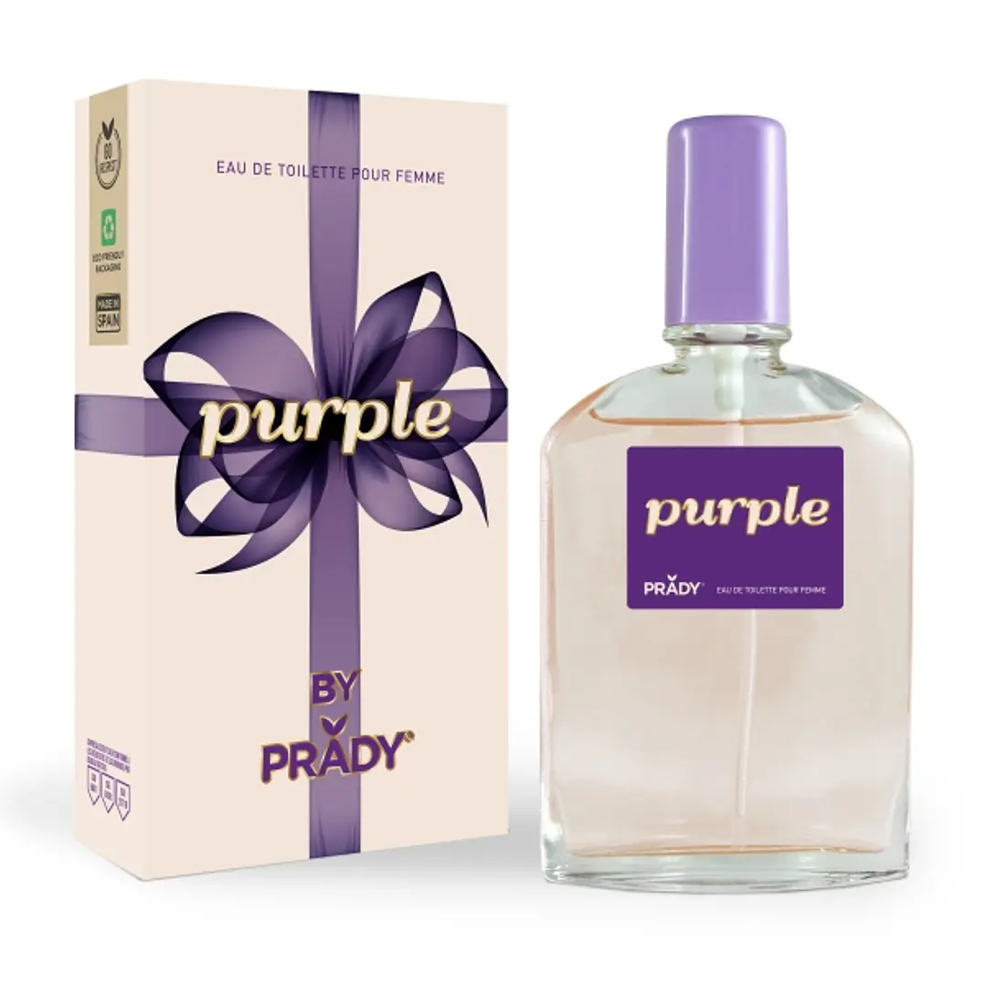 Prady Colonia de Mujer Purple - Frasco de 90 ml - Spray Pulverizador 1