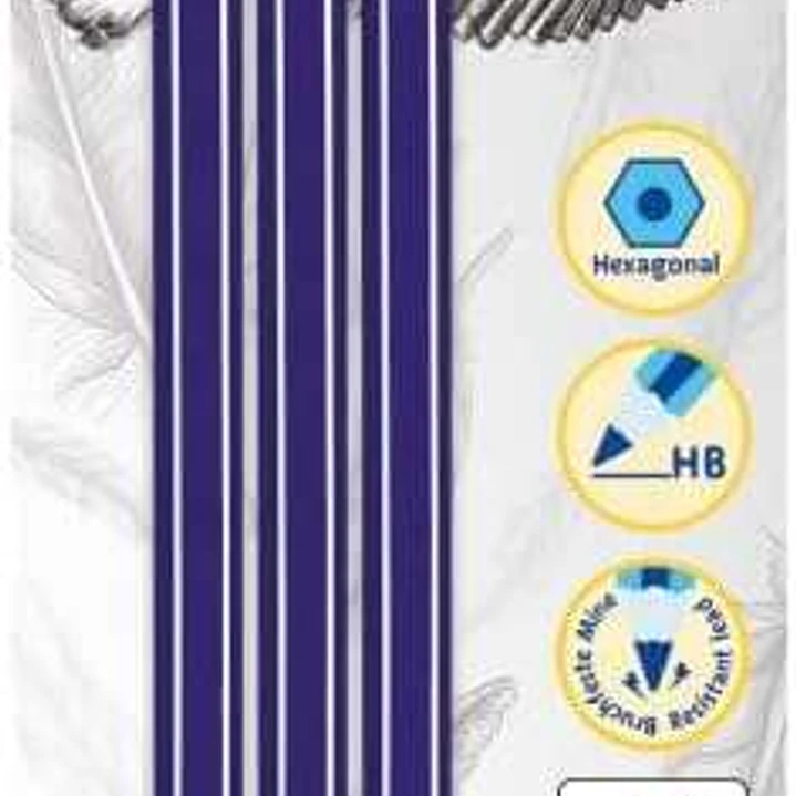 Pelikan Blister de 3 Lapices de Madera HB - Punta de Grafito - Cuerpo Barnizado - Seccion Hexagonal - Mina Resistente 1
