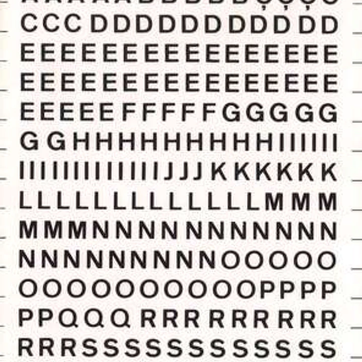 Apli Letras y Numeros Transferibles - 5mm - 339 Caracteres - Negros 1