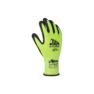 Upower Flex Guantes de Trabajo con Destreza y Flexibilidad - Talla 9 - Dorso Elastico Transpirable, Palma Resistente, Compatibles con Pantallas Tactil