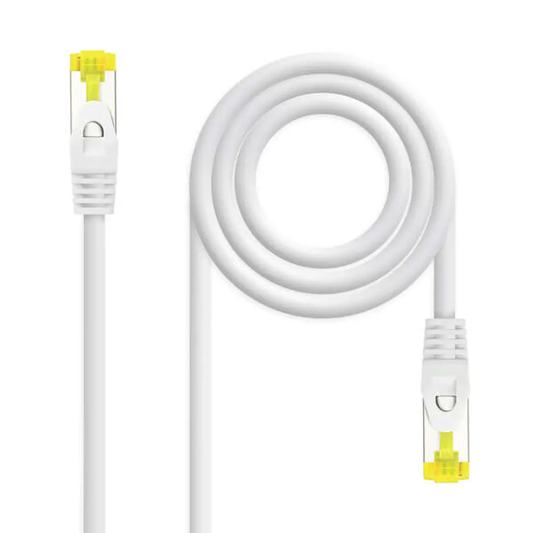 Nanocable Cable de Red Latiguillo RJ45 LSZH Cat.6a SFTP AWG26 0.50m - Color Blanco 1