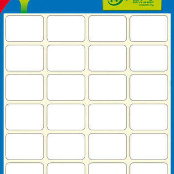 Apli Etiquetas Minibolsa Blancas 31.0 x 100.0mm 6 Hojas 1