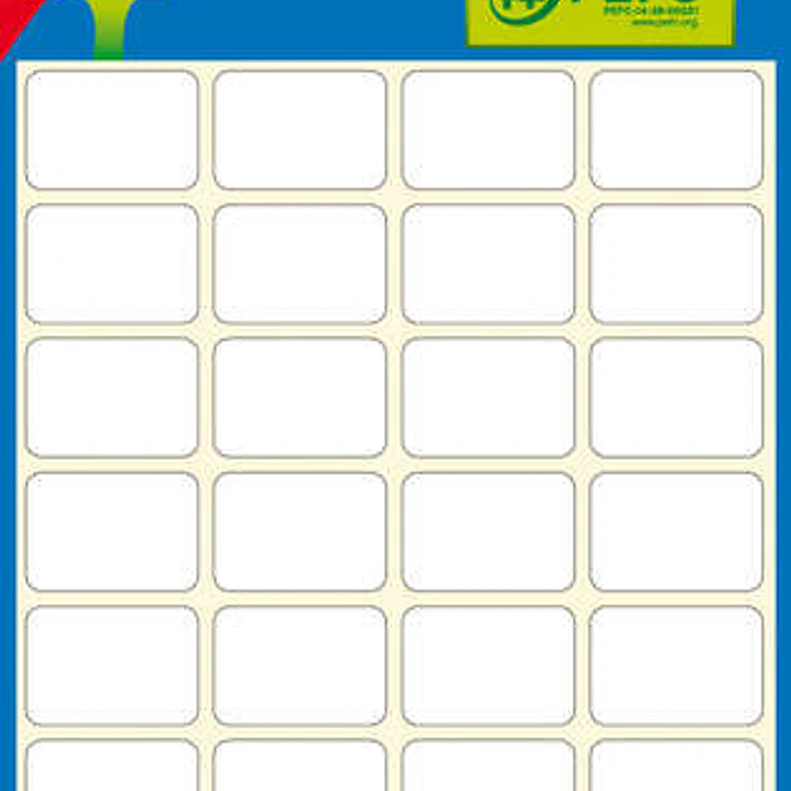Apli Etiquetas Minibolsa Blancas 13.0 x 50.0mm 6 Hojas 1