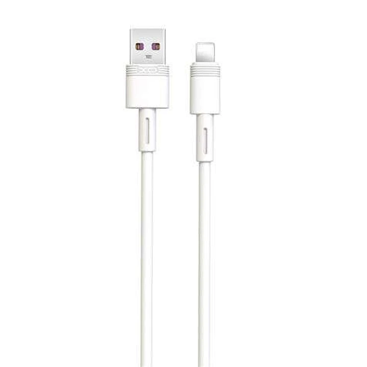 XO NB166 Cable USB-A Macho a Lightning 5A - Carga + Transmision de Datos Alta Velocidad - Longitud 1m 1