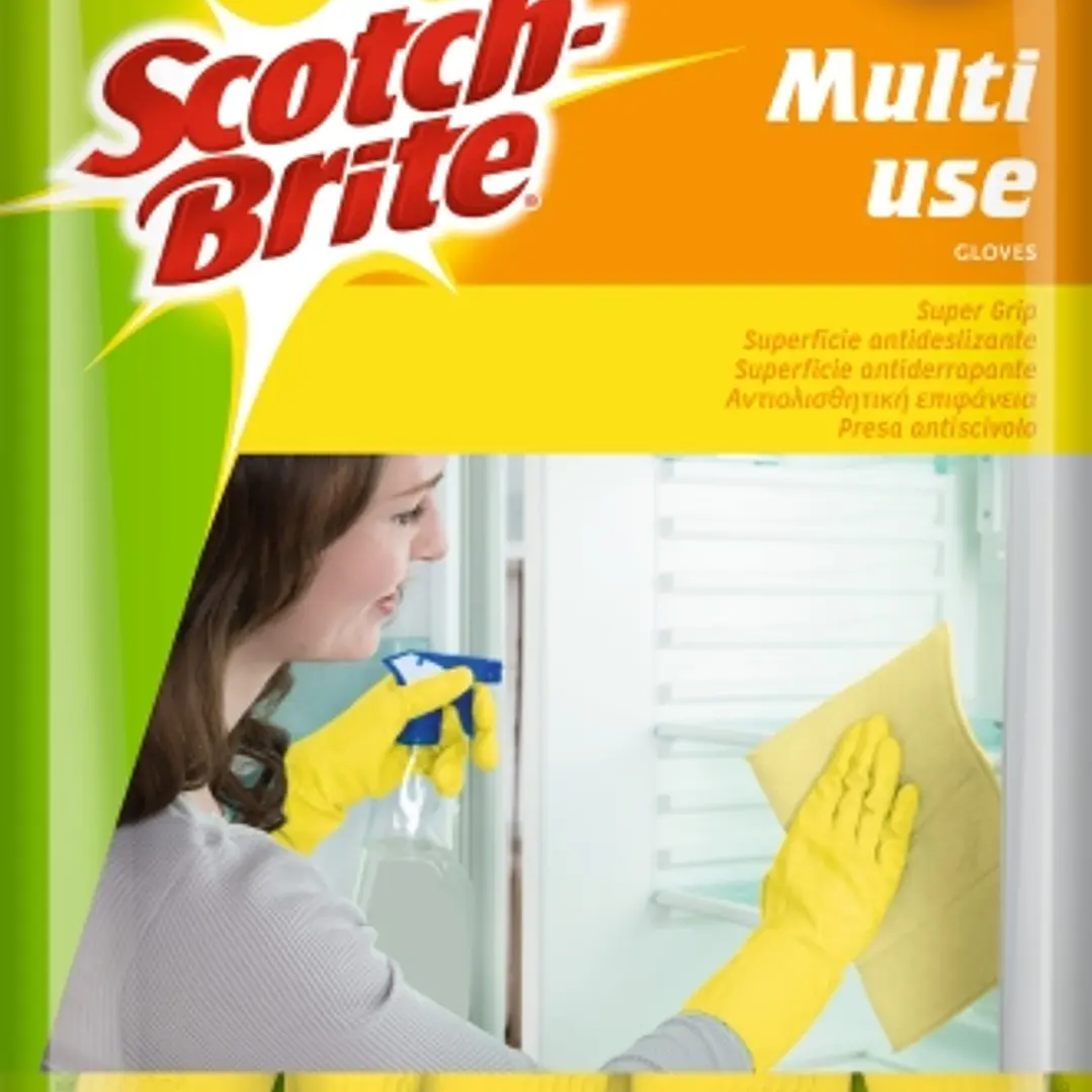 Scotch-Brite Pack de 2 Guantes Multiuso - Talla L - Color Amarillo 1