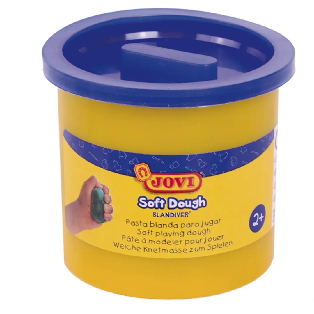 Jovi Soft Dough Blandiver Pack con 5 Botes de Pasta de Modelar 110gr - Blanda y Flexible - Facil de Amasar y Moldear - Ideal para Iniciacion al Modela 1
