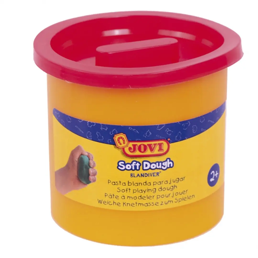 Jovi Soft Dough Blandiver Pack con 5 Botes de Pasta de Modelar 110gr - Blanda y Flexible - Facil de Amasar y Moldear - Ideal para Iniciacion al Modela 1
