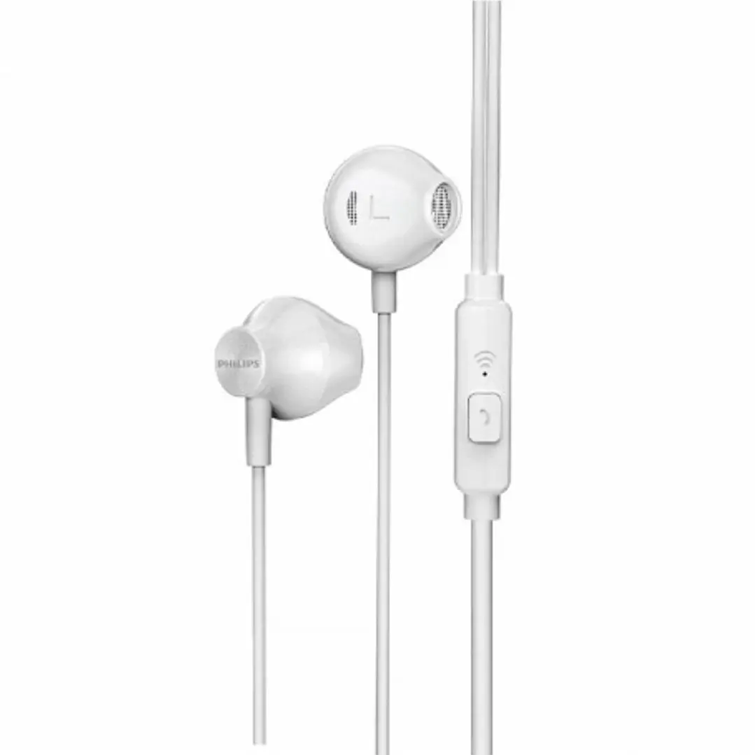 Philips TAUE101 Auriculares In?Ear con Microfono - Sonido de Graves Bass Sound - Controladores 14.2mm con Iman Neodimio - Sensibilidad 106dB - Cable 1 1