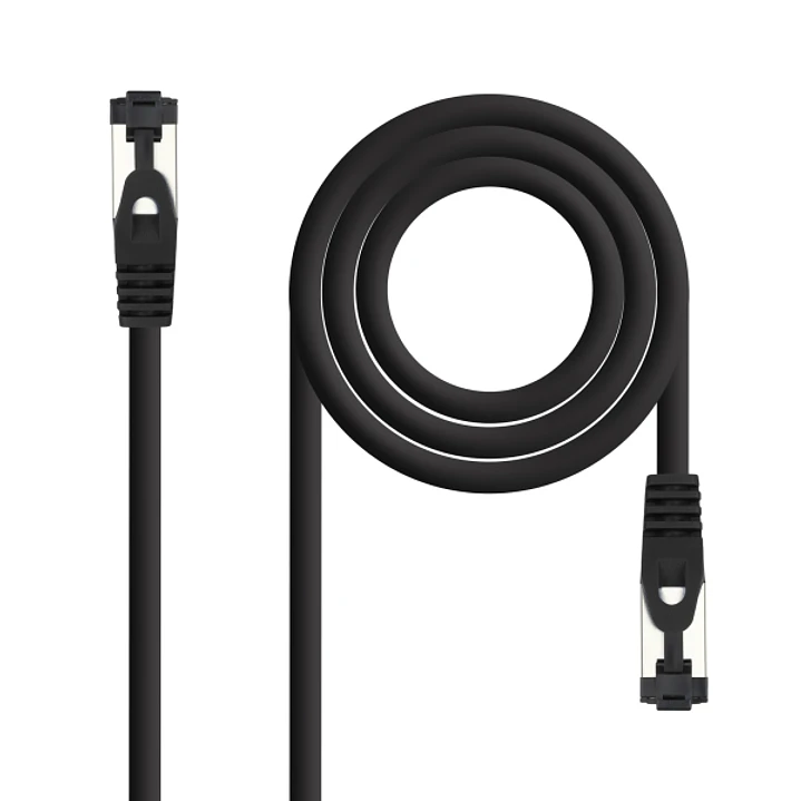 Nanocable Cable Red Latiguillo Cat.8.1 2Ghz LSZH SSTP AWG26 - Longitud 5m - Color Negro 1