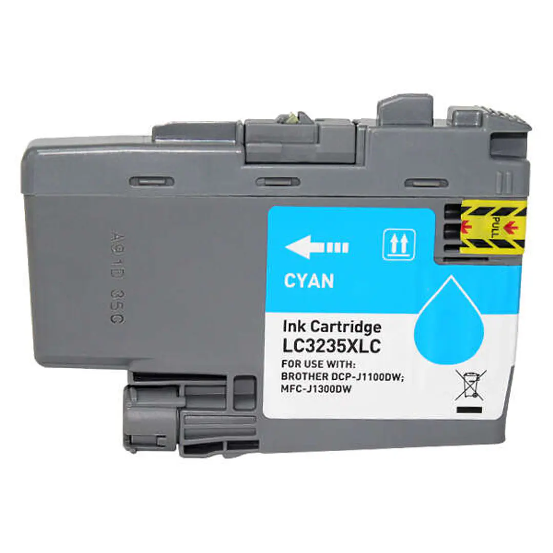 Brother LC3235XL/LC3233 Cyan Cartucho de Tinta Generico - Reemplaza LC3235XLC/LC3233C 1