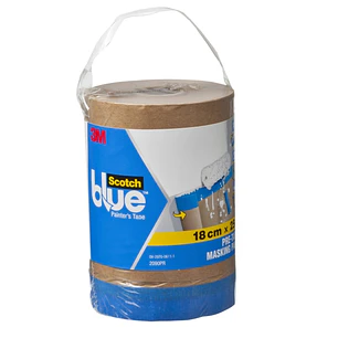 Scotchblue Premium Papel con Cinta de Enmascarar - 180mm x 25m - Color Marron