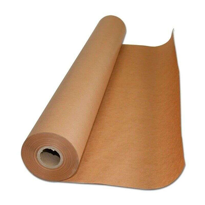 Fabrisa Rollo de Papel Kraft Verjurado 70gr 1x25m - Color Marron 1