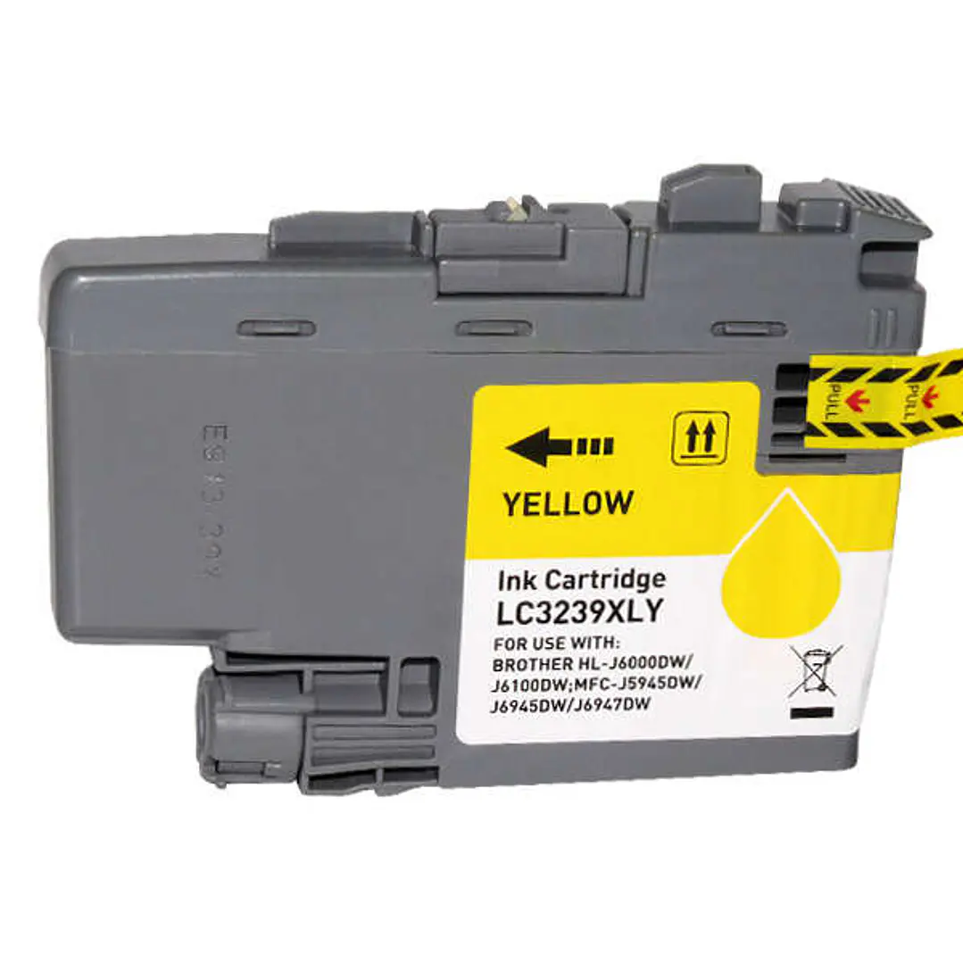Brother LC3239XL Amarillo Cartucho de Tinta Pigmentada Generico - Reemplaza LC3239XLY 1