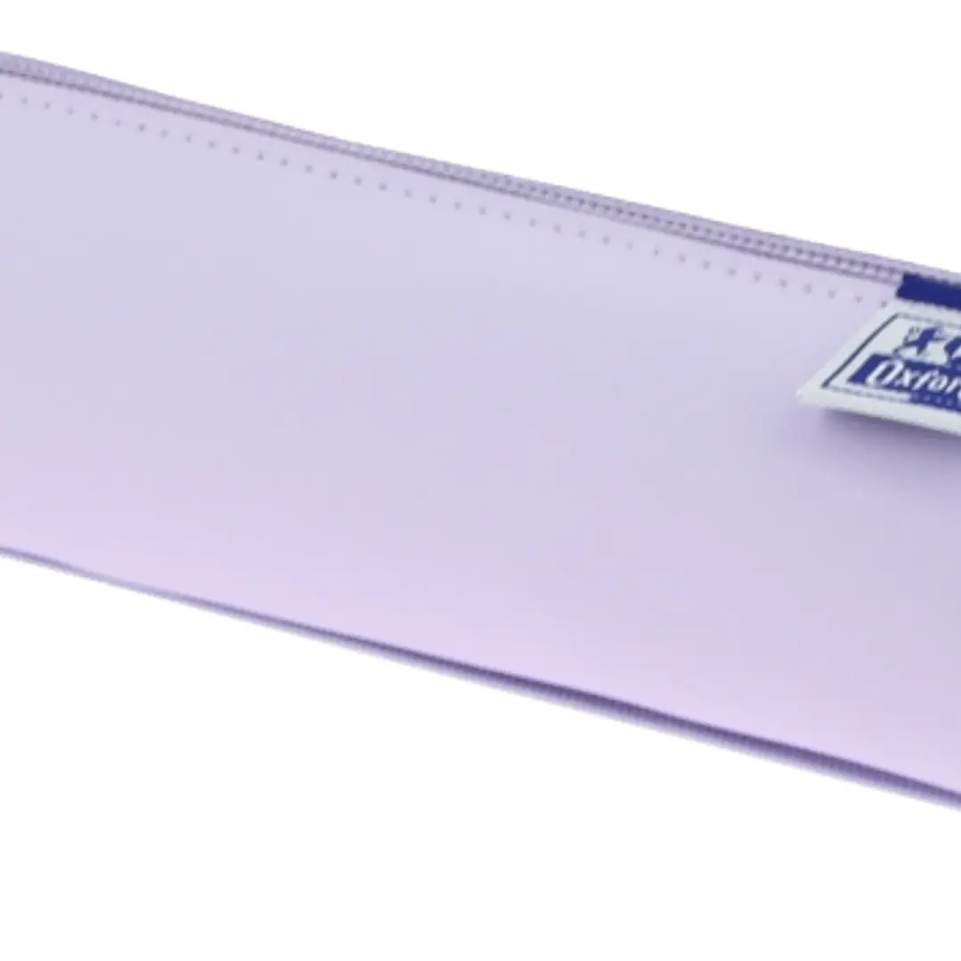 Oxford Live & Go Estuche Cuadrado Pequeño - Material Acolchado - Goma Elastica para unirlo al Cuaderno - Color Malva 1