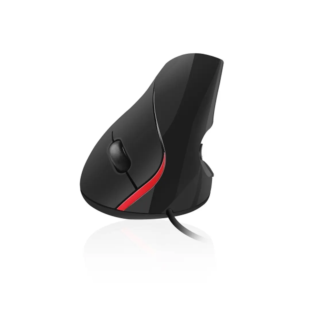 Ewent Raton con Cable - Raton Vertical - 1000dpi - Longitud del Cable 1.25m - Ergonomico - Color Negro 1