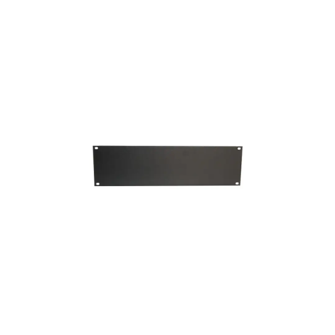 WP Tapa Delantera para Armario 3U - 490x15x145mm - Color Negro 1