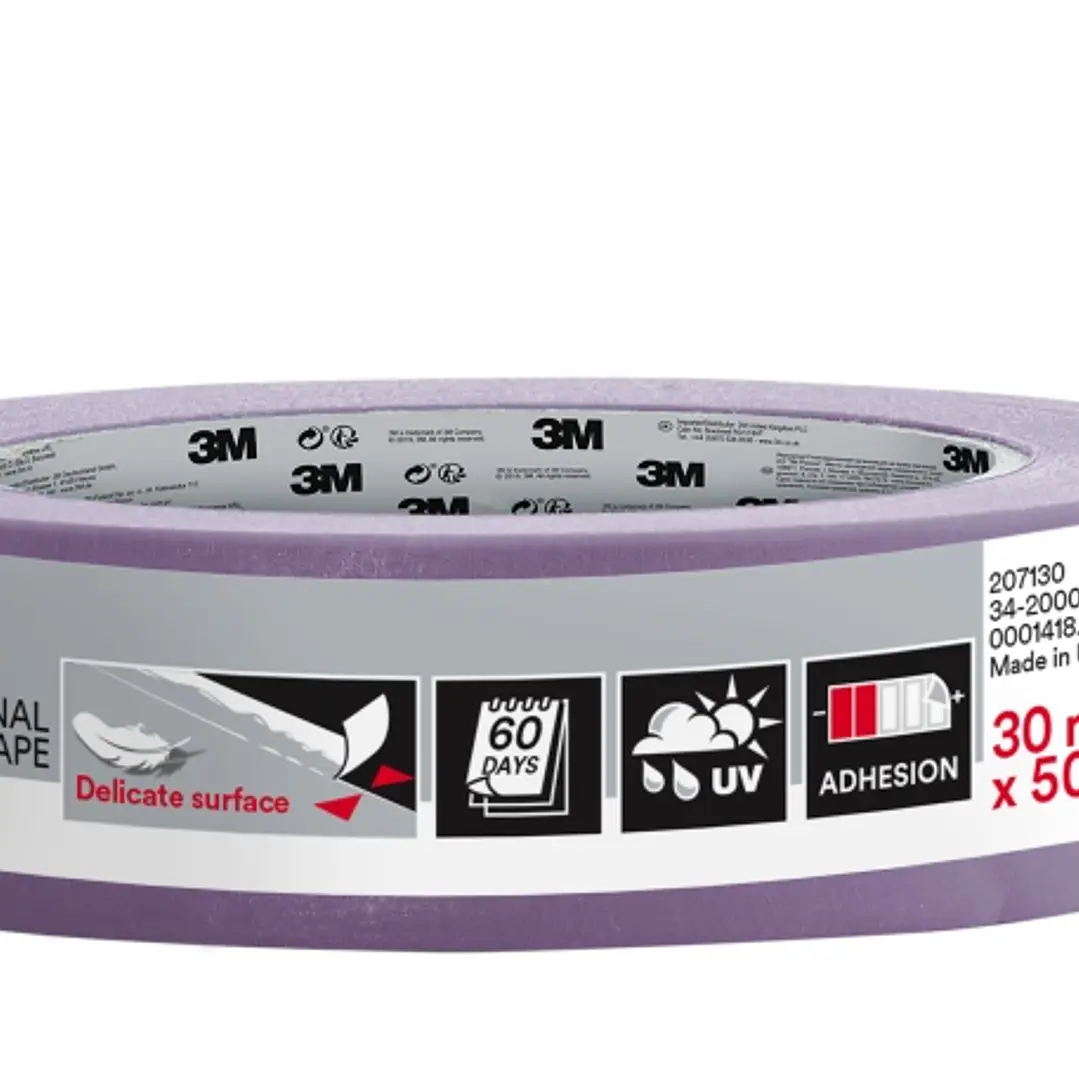 3M Cinta de Enmascarar para Superficies Delicadas - 30mm x 50m - 70% PEFC - Color Lavanda 1