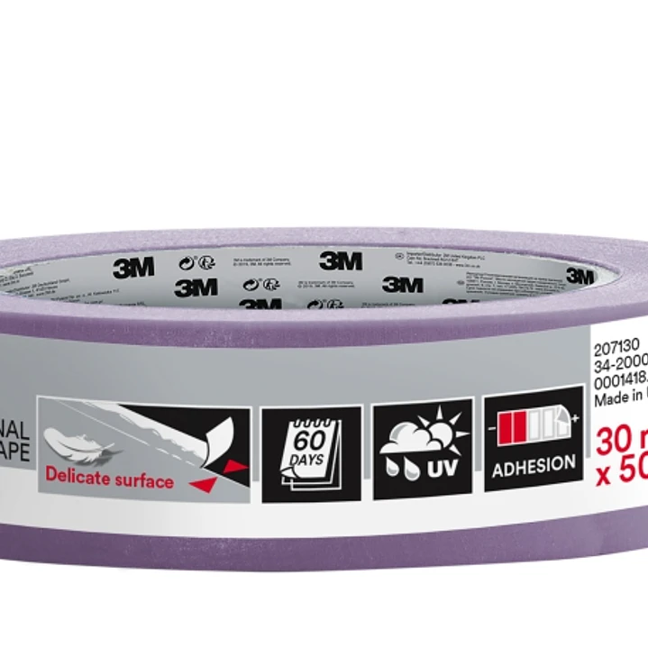 3M Cinta de Enmascarar para Superficies Delicadas - 30mm x 50m - 70% PEFC - Color Lavanda 1